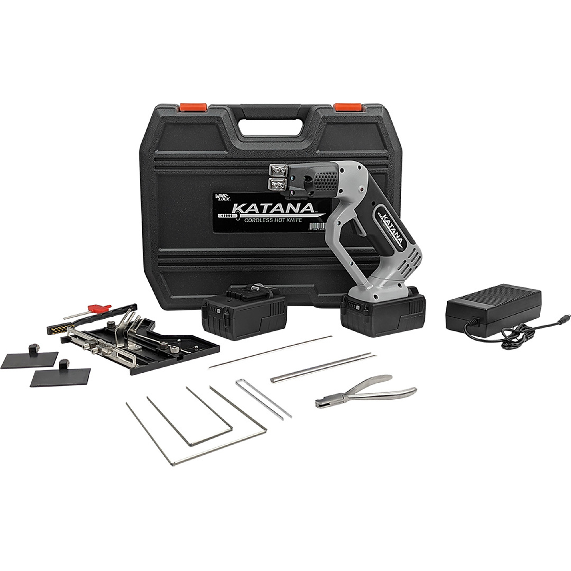 Katana Cordless Hot Knife ICF Kit — 400Â°C, 6in. Guide Sled, 36V Rechargeable Battery, Model# WLKHKCSICF